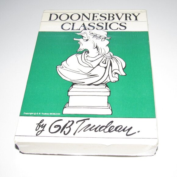 Doonesbury Classics Boxed Set (4 Paperback Books, G.B. Trudeau, Vintage 1980) - Picture 1 of 3